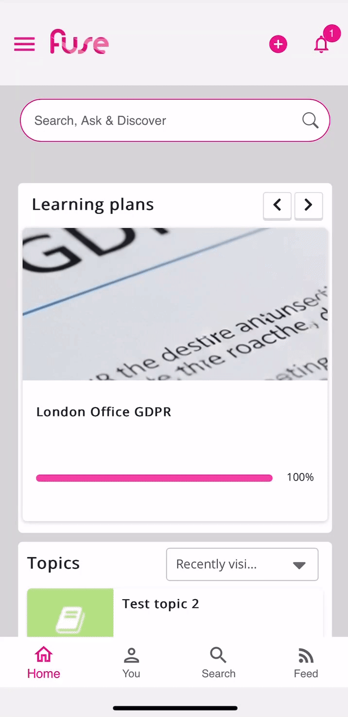search in Fuse 4 mobile app.gif